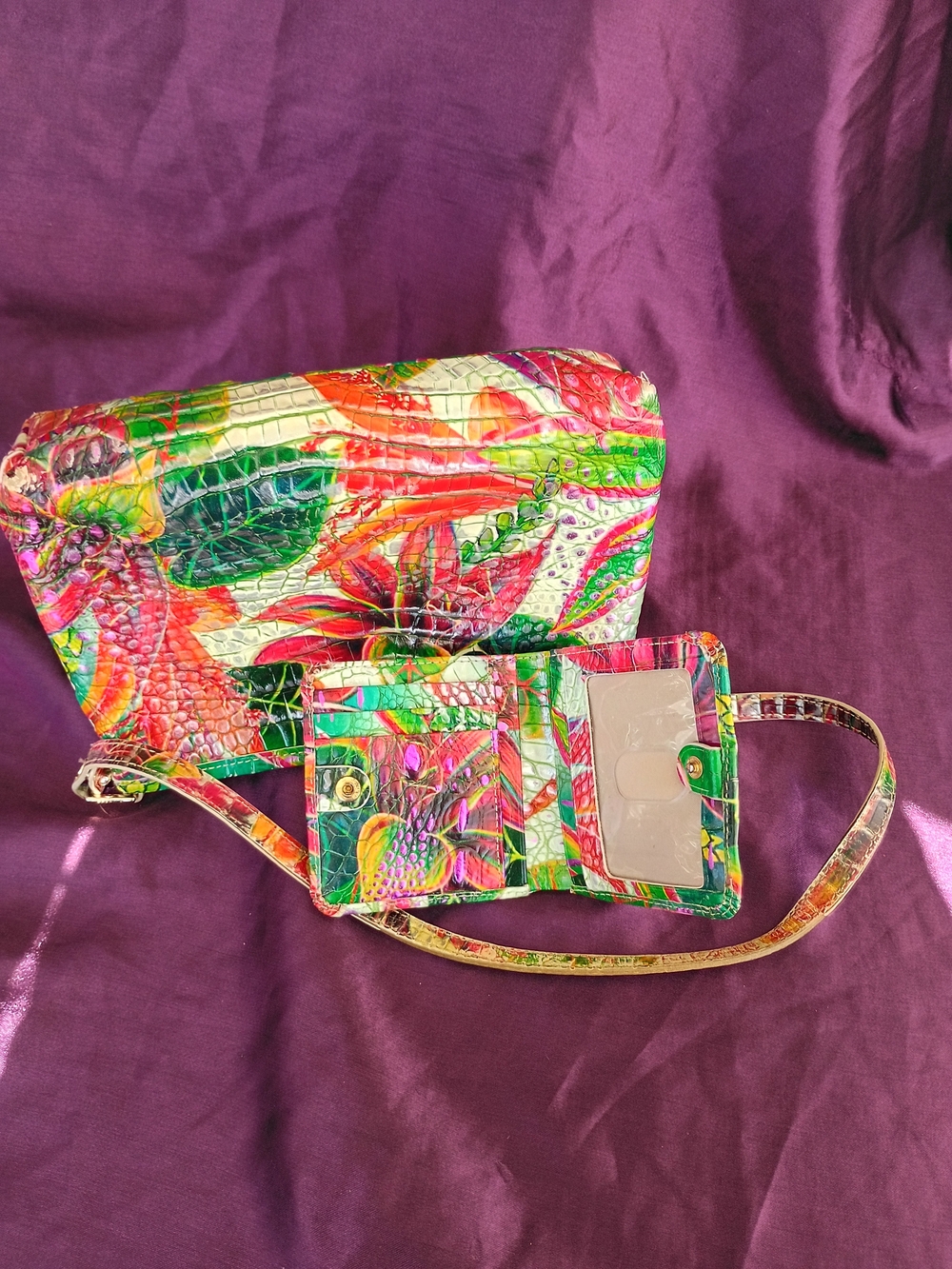 Brahmin Utopia Multicolor Tropical Bag - Picture 6 of 17